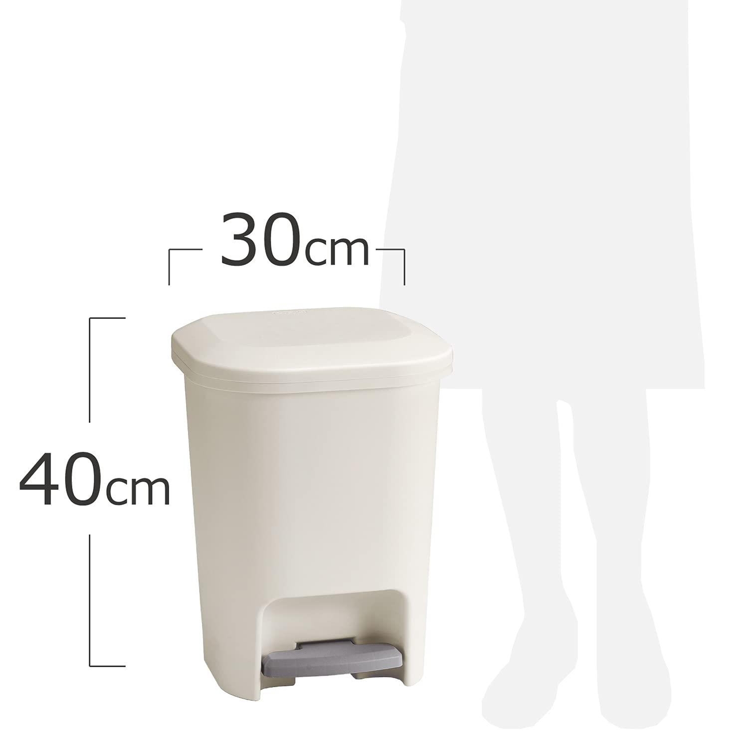 Amazon.co.jp: KAWAJUN (カワジュン) 河淳 ごみ箱 20L（ ペダル式/ふた